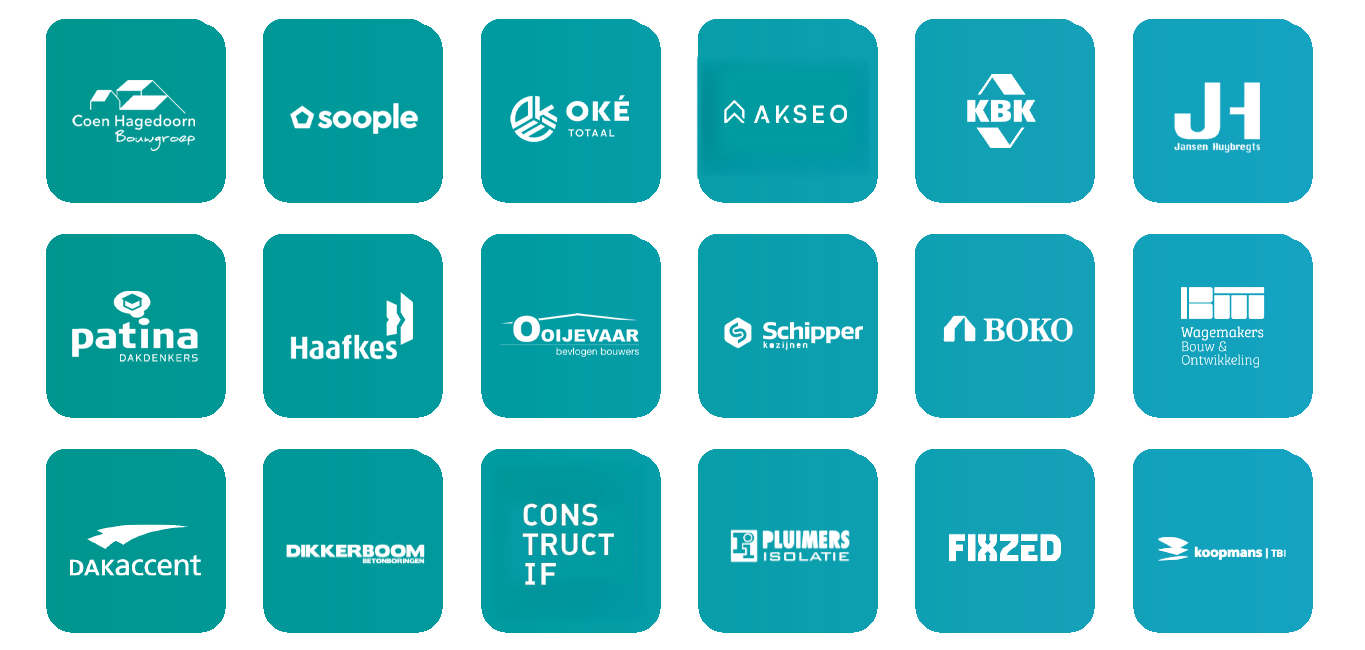 Logo's in de bouw